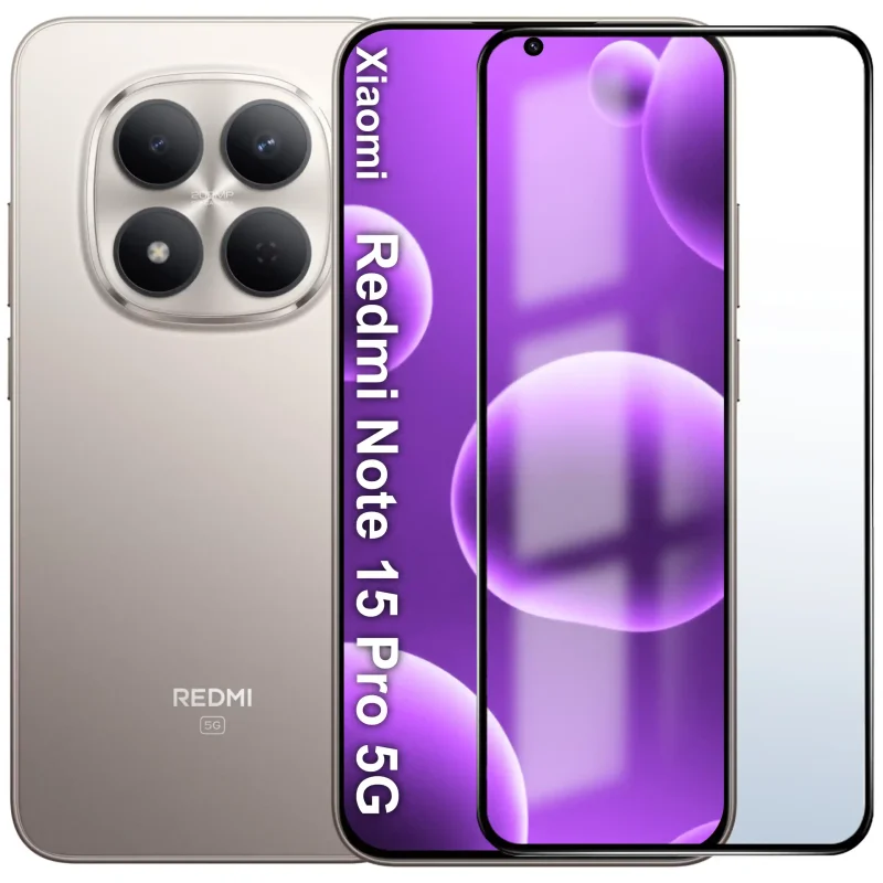 Xiaomi Redmi Note 15 Pro 5G ze szkłem hartowanym 5D OG Premium na cały ekran