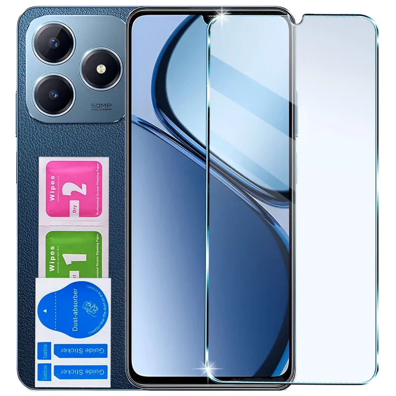 Szkło ochronne 9H do Realme C61 / C63 z akcesoriami montażowymi