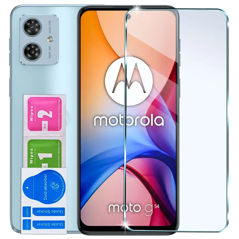 Szkło ochronne 9H do Motorola Moto G54 5G / Power Edition z akcesoriami montażowymi