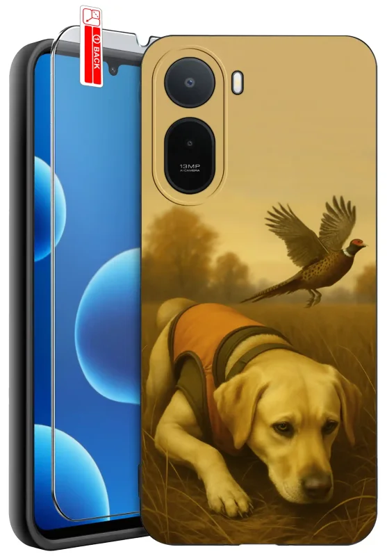 Etui dla Dziadka do Xiaomi Redmi A7 Pro z nadrukiem psa oraz szkło hartowane w zestawie