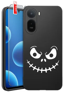 Etui do Xiaomi Redmi A7 Pro różne wzory Halloween ze szkłem
