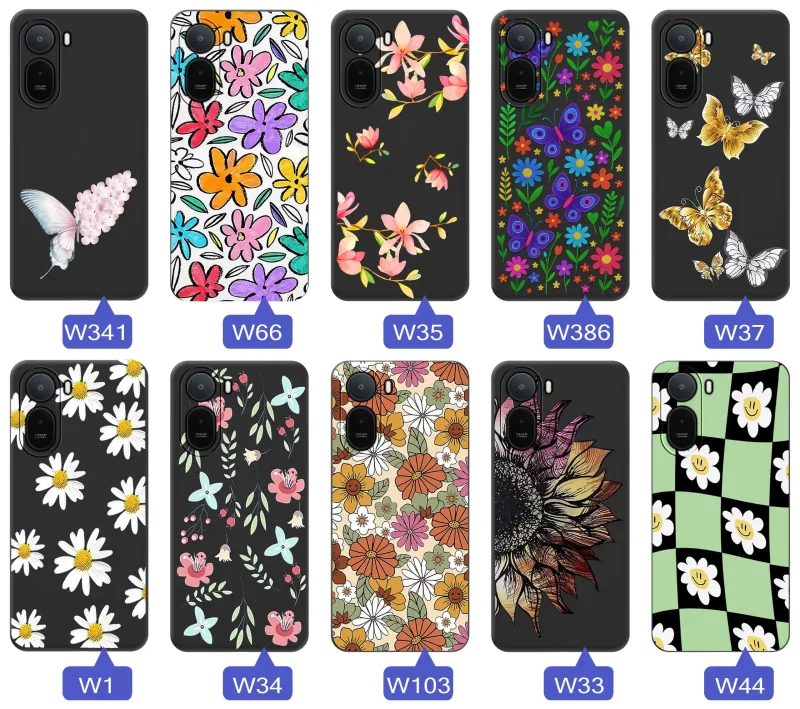 Kolekcja etui wiosennych do Xiaomi Redmi A7 Pro z kwiatowymi grafikami, motylami, pszczółkami i kolorowymi wzorami natury