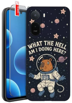 Etui do Xiaomi Redmi A7 Pro różne wzory z kapibarą ze szkłem