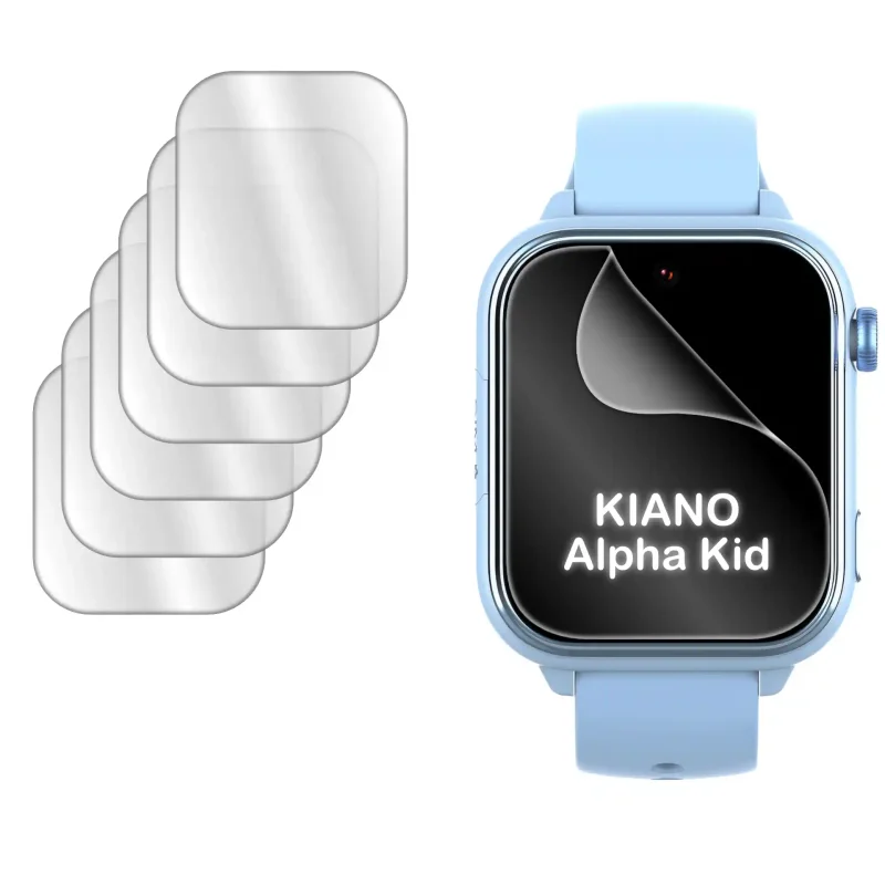 Folia hydrożelowa 3D na smartwatch Kiano Alpha Kid, zestaw 6 sztuk na ekran zegarka