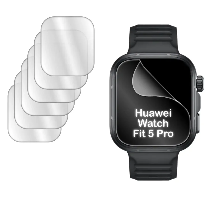 Folia hydrożelowa 3D na smartwatch Huawei Watch Fit 5 Pro, zestaw 6 sztuk na ekran zegarka