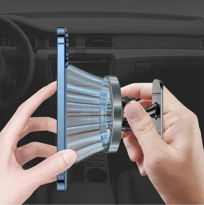 Uchwyt na telefon do auta z magnesami N52 i regulacją 360 stopni