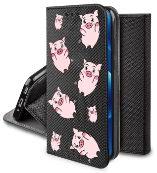 Etui do Motorola Edge 50 Pro z klapką wzór zwierzęta