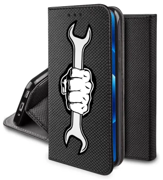 Etui do Motorola Edge 50 Pro z klapką wzór męski