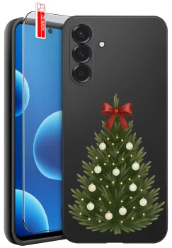 Etui do Samsung Galaxy A37 5G różne wzory świąteczne ze szkłem