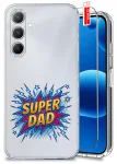 Etui do Samsung Galaxy A25 5G przezroczyste różne wzory dla Taty ze szkłem
