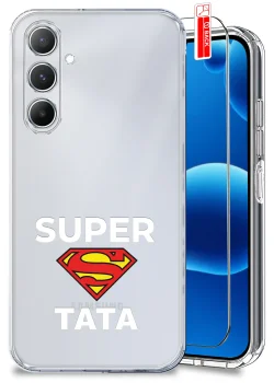 Etui do Samsung Galaxy A16 5G przezroczyste różne wzory dla Taty ze szkłem