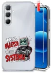 Etui do Samsung Galaxy M35 5G przezroczyste różne wzory dla Taty ze szkłem
