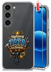 Etui do Samsung Galaxy S23 przezroczyste różne wzory dla Taty ze szkłem