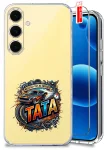 Etui do Samsung Galaxy S24 FE przezroczyste różne wzory dla Taty ze szkłem