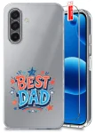 Etui do Samsung Galaxy A17 5G przezroczyste różne wzory dla Taty ze szkłem
