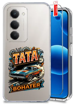 Etui do Xiaomi Redmi 15 4G / 5G przezroczyste różne wzory dla Taty ze szkłem