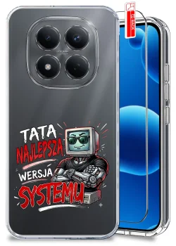 Etui do Xiaomi Redmi Note 15 Pro 5G przezroczyste różne wzory dla Taty ze szkłem