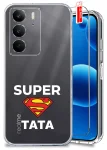 Etui do Realme C75 przezroczyste różne wzory dla Taty ze szkłem