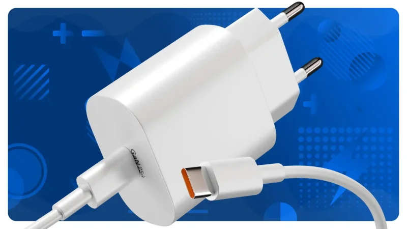 Zestaw ładowarki USB-C 25W z przewodem USB-C – USB-C 1 m podłączonym do portu ładowania