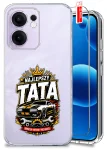 Etui do Oppo Reno 13 FS 5G / 13 F 5G przezroczyste różne wzory dla Taty ze szkłem