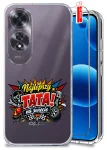 Etui do Oppo A60 4G przezroczyste różne wzory dla Taty ze szkłem