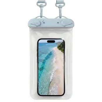 Etui wodoodporne na telefon na plażę, basen niebieskie