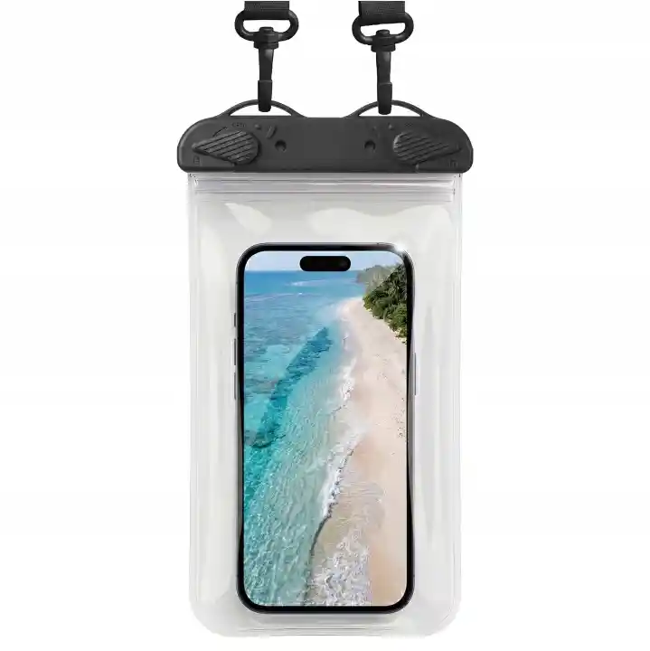 Etui wodoodporne na telefon na plażę i basen w kolorze czarnym