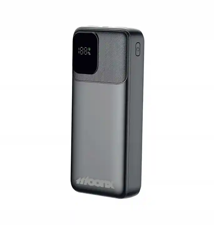 Powerbank do telefonu MoonX 20000mAh z ekranem LED widok z przodu
