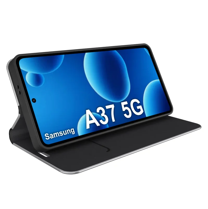 Etui zamykane Carbon Samsung Galaxy A37 5G z funkcją stojaka do oglądania filmów i wideorozmów