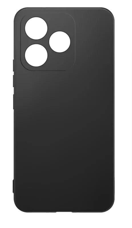 Czarne etui do Honor 600 Lite z podwyższonym rantem 1 mm przy ekranie i wyspie aparatów