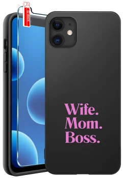 Etui do iPhone 12 różne wzory dla Mamy ze szkłem
