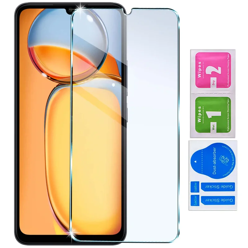 Szkło hartowane 9H do Xiaomi Redmi 13C 4G / Poco C65 z zestawem montażowym