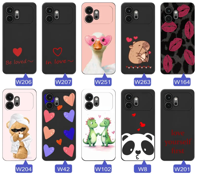 Różne etui z motywem miłości do Honor 600: romantyczne napisy, serca, słodkie zwierzęta