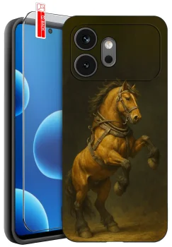 Etui do Honor 600 z różnymi wzorami dla Dziadka ze szkłem