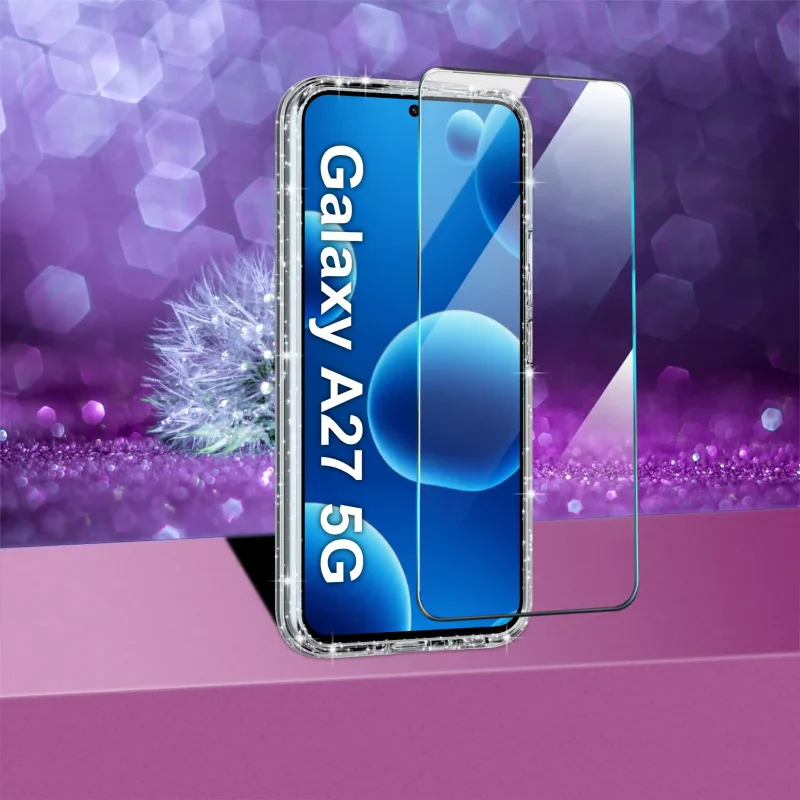 Szkło hartowane na ekran Samsung Galaxy A27 5G dołączone do zestawu etui