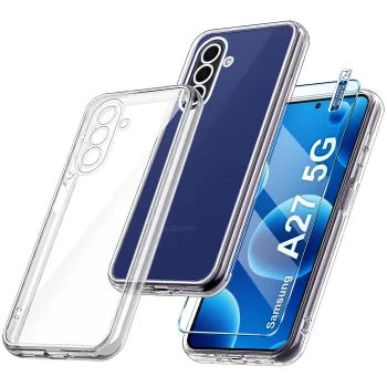 Etui do Samsung Galaxy A27 5G bezbarwne wzmacniane ze szkłem