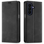 Etui do Samsung Galaxy A27 5G z klapką skórzane Velvet czarne ze szkłem