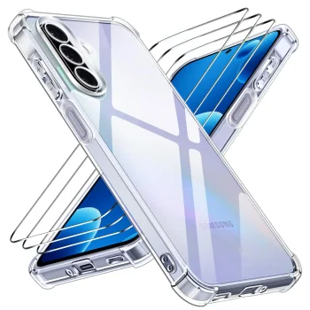 Etui do Samsung Galaxy A27 5G przezroczyste z zestawem 3 szkieł