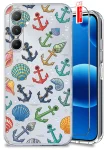 Etui do Samsung Galaxy A25 5G przezroczyste różne wzory wakacyjne ze szkłem