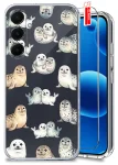 Etui do Samsung Galaxy A35 5G przezroczyste różne wzory wakacyjne ze szkłem