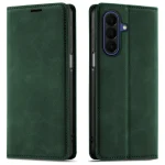Etui do Samsung Galaxy A27 5G z klapką skórzane Velvet zielone ze szkłem