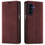 Etui do Samsung Galaxy A27 5G z klapką skórzane Velvet bordowe ze szkłem