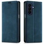 Etui do Samsung Galaxy A27 5G z klapką skórzane Velvet granatowe ze szkłem