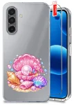 Etui do Samsung Galaxy A17 5G przezroczyste różne wzory wakacyjne ze szkłem