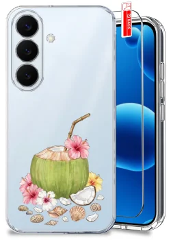 Etui do Samsung Galaxy S26+ Plus przezroczyste różne wzory wakacyjne ze szkłem