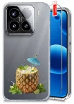 Etui do Xiaomi 15 przezroczyste różne wzory wakacyjne ze szkłem
