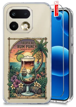 Etui do Realme 16 Pro przezroczyste różne wzory wakacyjne ze szkłem