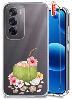 Etui do Oppo Reno 12 Pro 5G przezroczyste różne wzory wakacyjne