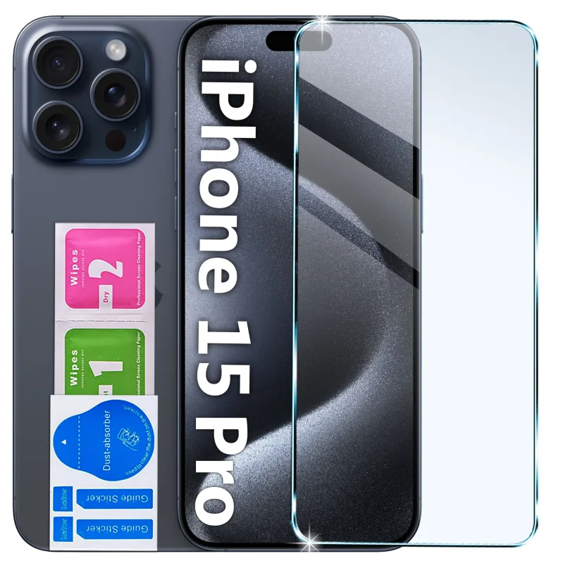 Szkło hartowane 9H do iPhone 15 Pro