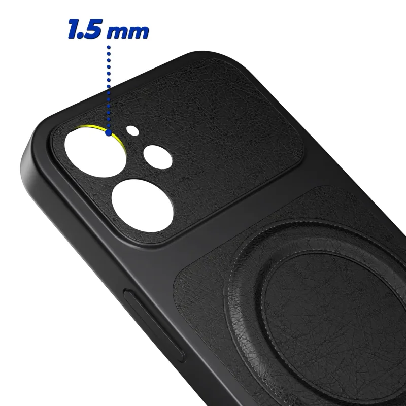Podwyższony rant 1,5 mm wokół aparatów w etui MagSafe do iPhone 11